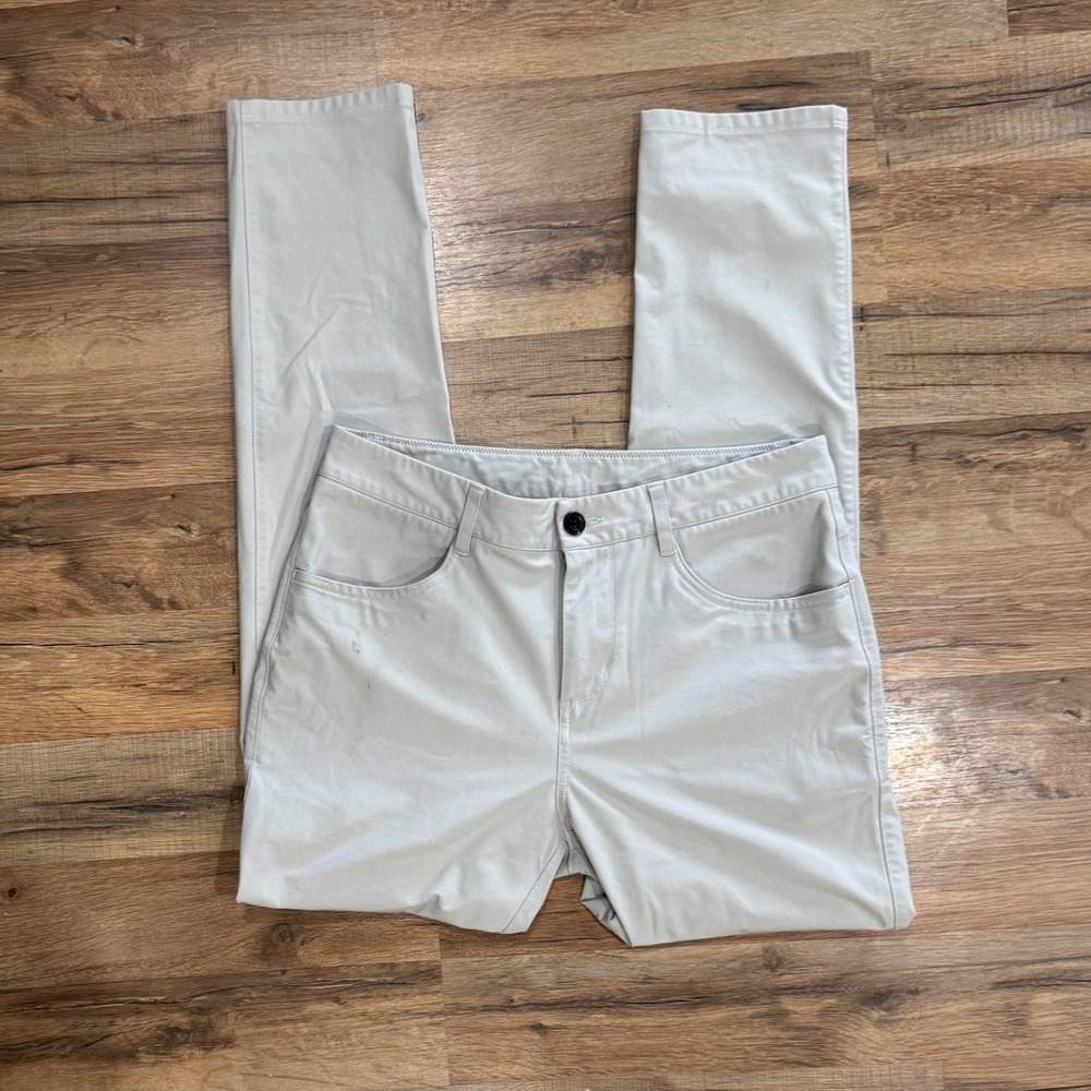 Vuori Meta Pants Mens 30 Light Grey Technical 5-Pocket Chino V430-S